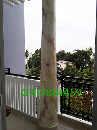 Sơn cột giả đá đẹp