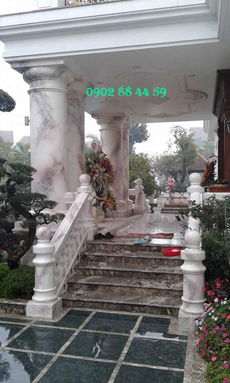 Cột giả đá cẩm thạch ngoại thất
