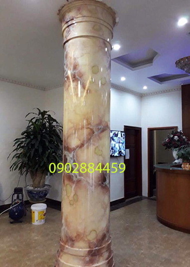 Nên sơn giả đá thạch anh và sơn cột giả đá