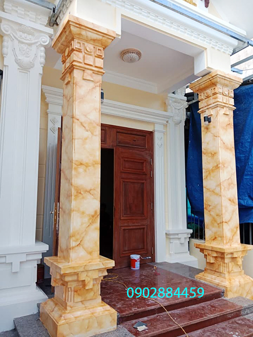 Sơn cột giả đá tại vũng tàu