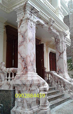 sơn giả đá cột vuông