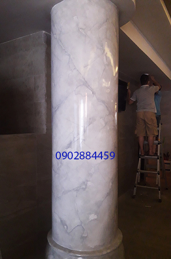 Sơn giả đá cẩm thạch, sơn giả đá tại Quận 3