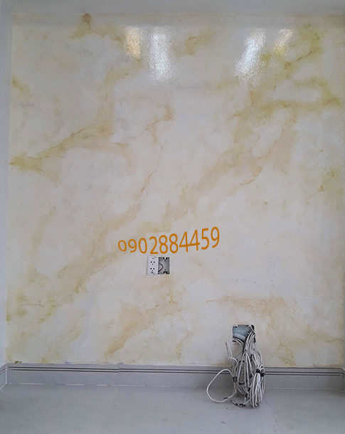 Sơn giả đá cẩm thạch tường cầu thang