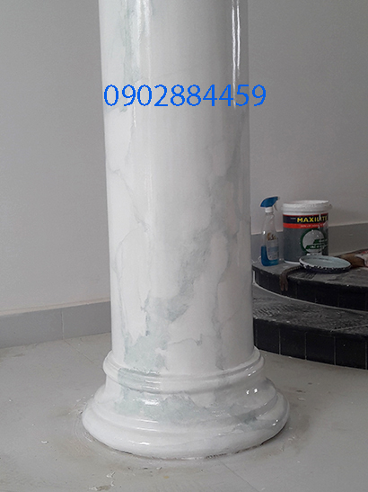 sơn giả đá đẹp phòng khách gò vấp